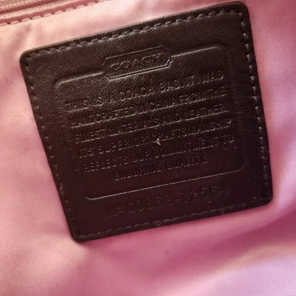 Coach 12369 Bleecker Khaki Jacquard Sig C with Brown Leather Trim Tote Bag Purse - Picture 6 of 7